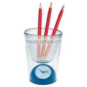 Hot Cup Shaped Transparent Table Clock for Promotion Gift thumbnail-1