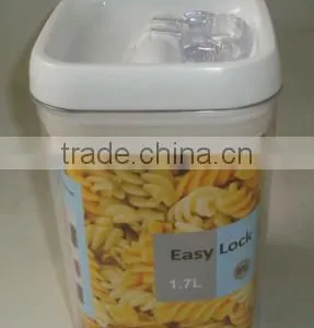 1.7L Square Plastic Airtight Food Container thumbnail-1