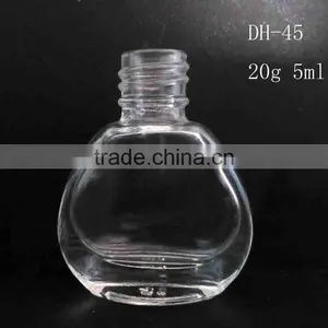 China Supplier Empty Clear Crystal Glass Nail Polish Bottles thumbnail-1