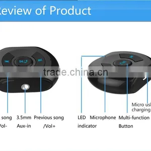 2017 Hindi Songs Mp3 Free Down 3.5mm Aux Electric Car Kit Bluetooth Transmitter thumbnail-5