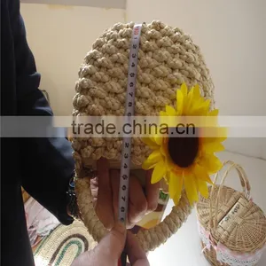 Gifts & Decor Handle Woven Corn Husk Baske thumbnail-4