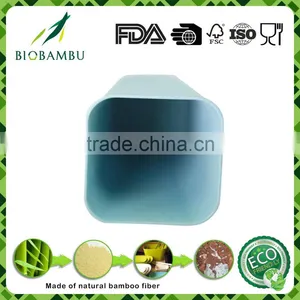 Pretty Design OEM Available Food Grade Bamboo Fiber Square Cup thumbnail-3