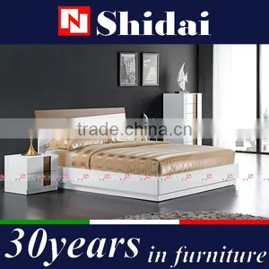 King Size Bed Dimensions White Chinese Modern Bed Frame thumbnail-4