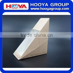 Disposable Brown Kraft Paper Sandwich Packing Box With Window,can Printing LOGO thumbnail-5
