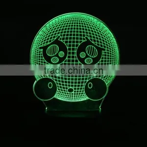 Lovely Emoji Expression Smile 3D Effect LED Night Light Unique Lighting Lamp thumbnail-4