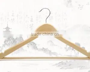 Bulk Wooden Clothes Hanger Manufacturer Custom For Garment Shop and 5 Star Hotel thumbnail-1