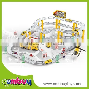 High Quality Building Blocks Rail Toys Plastic Electric Slot Car Track thumbnail-1