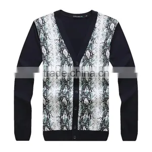 100% Fine Cotton Mens Knitwear Cardigan thumbnail-1