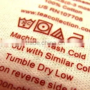 Tagless Fabric Main Care Label Iron-on Heat Transfer Printing Garment Apparel Clothes thumbnail-1