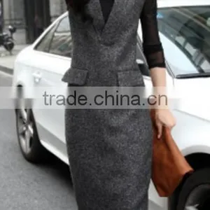 Latest Women Long Maxi Pencil Skirt Design, Latest Lady Design Skirt and Blouse and Tops Set thumbnail-3