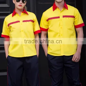 Royal Blue Design Summer Cotton Professional Work Shirts thumbnail-5