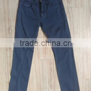 GZY Stock Lots 97% Cotton 3% Elastane Fabric Colored Breathable Pants for Men thumbnail-1