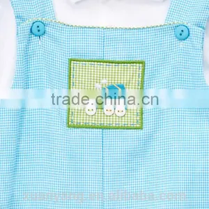 Wholesale Baby Clothes 100% Cotton Western Kids Wear Suspender Set Summer Boys Infant Short Cotton Baby1 Set Newborn Clothes thumbnail-3