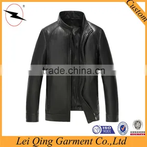 New Black Fashion Men Casual Leather Jackets thumbnail-1