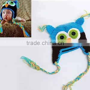New Design Monster Animal Wool Handmade Photo Props Winter Crochet Baby Hat thumbnail-4