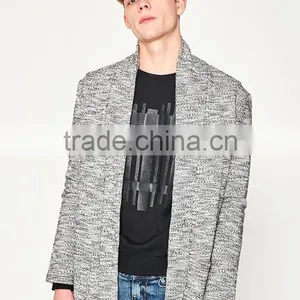 Mens Fashion Chunky Wool Heavy Knit Thick Cardigan Sweater From OEM Factory thumbnail-2