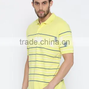 2017 Guangzhou Shandao Garment OEM Customized 180g 100% Cotton Men Striped Short Sleeve Polo Shirt thumbnail-2
