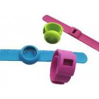 100% SGS / Rohs Silicone Compound Rubber Watch Straps / Slap Watch Rubber Bands thumbnail-1