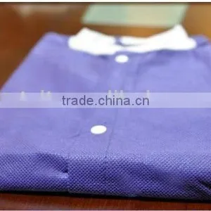 Nonwoven SMS Lab Coat With Knitted Collar/4 Buttons in Front thumbnail-1