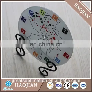 Cheap Sublimation Blank Glass Clock With Coating thumbnail-2