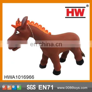 9 Inches Cartoon Donkey Evade Glue Animals Horse Toys thumbnail-1