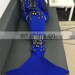 Mermaid Tail Blanket Warm and Soft Blankets For Kids And Adults Bedding Wrap thumbnail-4