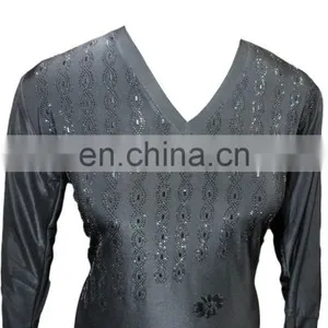 Islamic Clothing Fashinable Abaya / Latest 2017 Black Diamond Stone Work Burkha / Casual Evening Wear Stylish Burqa(dubai Abaya) thumbnail-3