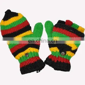 Rasta Scarves, Hats & Gloves Set thumbnail-2