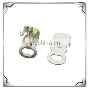 Thailand Elephant Shape Metal Bottle Opener With Fridge Magnet thumbnail-1