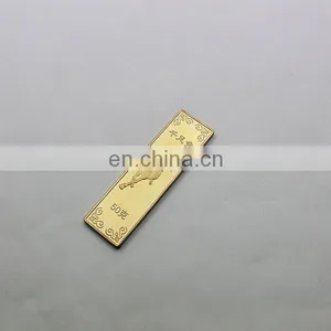 Souvenir Gold Plating Silver Bar Fake Colletctive Gold Bar thumbnail-3