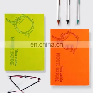 High-end PU Cover Paperback Notebooks A5 Office Notebooks Imitation Leather Notebooks thumbnail-5