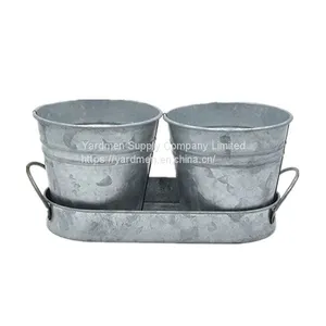 2-3pot in One New Design Metal Flower Pot for Home&garden Decoration thumbnail-1