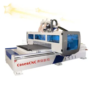 Double Heads Woodworking Cnc Router Boring Group Center thumbnail-1