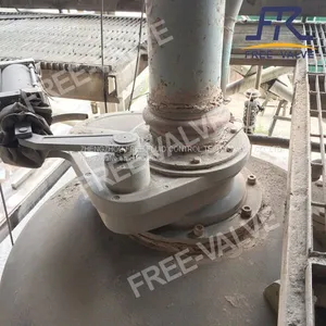DN200 Pneumatic Swing Ceramic Disc Feeding Valve for Replacing Dome Valve on Fly Ash Tank thumbnail-2