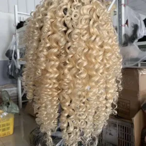 KHH Cheap 613 Lace Front Wig,40 Inch 613 Full Lace Human Hair Wigs,Wholesale Remy Brazilian Transparent Blonde 613 Human Hair Wig thumbnail-1