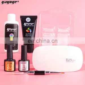2020 Newest Glitter Poly Gel Poligel Nail Kit for Beginners Ship From UK US BE Warehouse thumbnail-3
