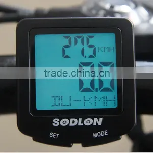 Waterproof Cycling Bike Bicycle LCD Cycle Computer Odometer Speedometer thumbnail-2