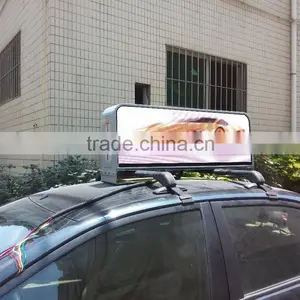LIYI Led Taxi Outdoor Advertising Screen 3G/wifi 960*320mm Full Color Video Outdoor Display Sign thumbnail-1