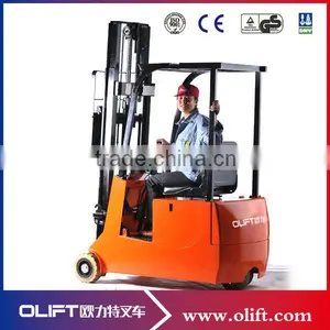 Mini Three Wheel Battery Operated Forklift for Sale thumbnail-1