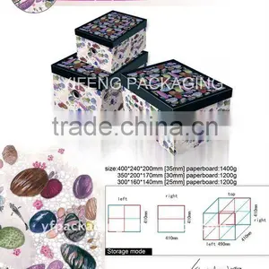 Pretty Fabric Storage Boxes With Lids thumbnail-1