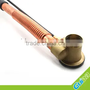 Ningbo Guida Brass Bathtub Waste Drain Shower Faucet Accessories With Push Button /copper Color Pipe thumbnail-5