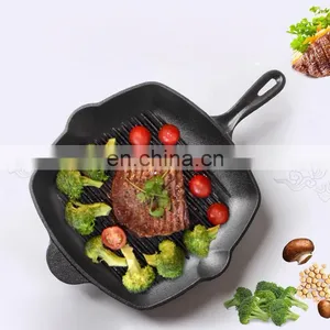 BBQ Super Heat Resistant Breakfast Square Griddle Non-Stick Sandwich Cast Iron Pan thumbnail-2