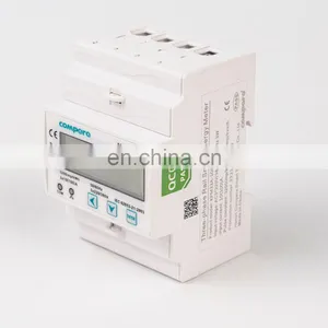 AC 220V/380V Static Energy Meter DIN Rail Electricity Counter Digital Solar Power Meter thumbnail-1