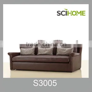 New Design Modern PU Leather 3 Seat Sofa thumbnail-1