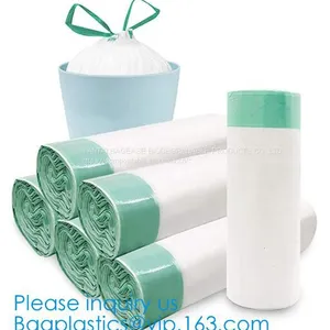 Eco Friendly Compostable Biodegradable Commercial Bags,100% Environment Friendly Compostable Cornstarch Garbage Bags Pac thumbnail-4