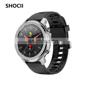 2022 Round Screen Heart Rate Blood Pressure F12 Men Smart Watch Full Round Screen Touch Blood Pressure Smart Watch thumbnail-1