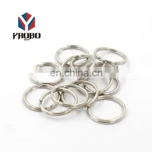 25mm Custom Blank Stainless Steel Round Edge Split Keyring Key Ring thumbnail-4
