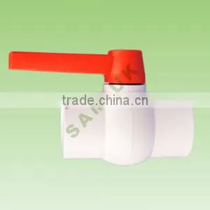 BEAUTIFUL CASTED PVC WHITE BALL VALVE thumbnail-1