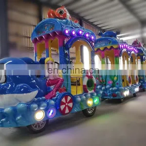China Factory Animals Mini Train Seats Kids Shopping Mall Electric Trackless Train For Sale thumbnail-5