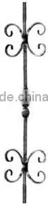 GYD-15Ba131 European Style Classic Hand-forged Stair Railing Design thumbnail-1